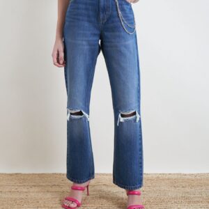 Женские джинсы с цепочкой Piazza Italia