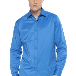 Мужская рубашка Cipo & Baxx голубого цвета