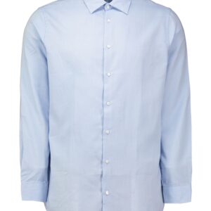 Мужская рубашка из хлопчатобумажной ткани Piazza Italia голубой